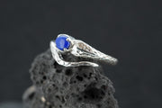 Lapis Lazuli Sterling Silver Serpent Ring