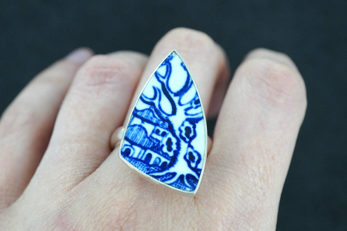 Old Willow Sterling Silver Adjustable Ring