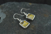 Bumblebee Jasper Sterling Silver Drop Earrings