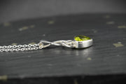 Peridot Sterling Silver Celtic Knot Pendant