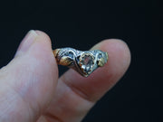 Perthshire Smoky Quartz and  Scottish Gold Ivy Design Ring