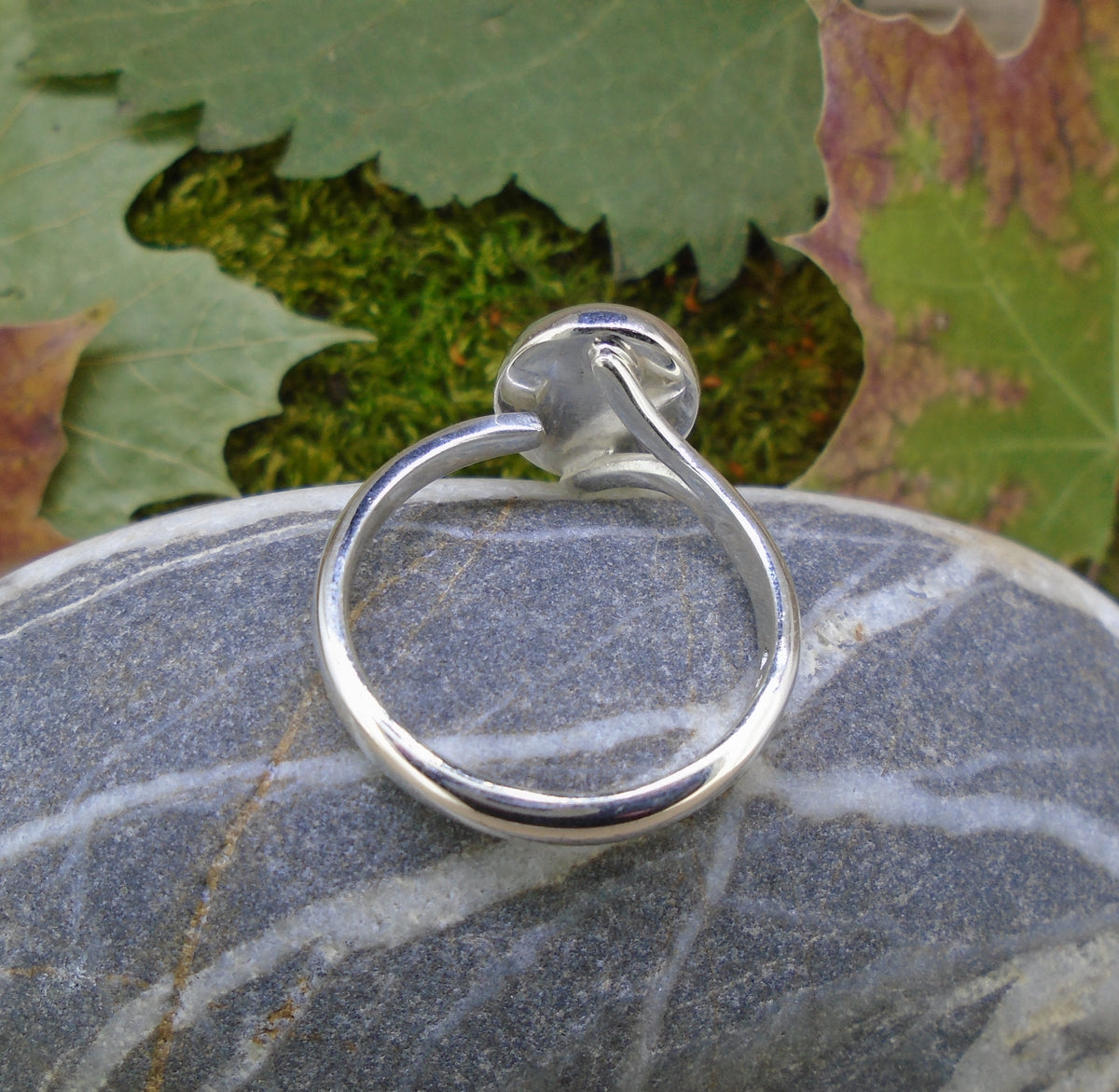 Highland Marble Sterling Silver Adjustable Ring