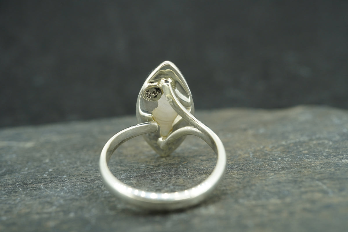 Scottish Ardownie Agate Sterling Silver Ring