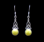 Highland Marble  Sterling Silver Celtic Earrings