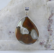 Turbo Shell Sterling Silver Pendant