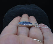 Rare Cornish Azurite Sterling Silver Pendant