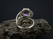 Amethyst and Citrine Sterling Silver Ring