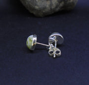 Iona Marble 8mm Sterling Silver Stud Earrings
