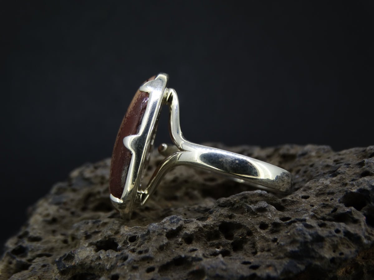 Arthur's Seat Jasper Sterling Silver Oval Ring