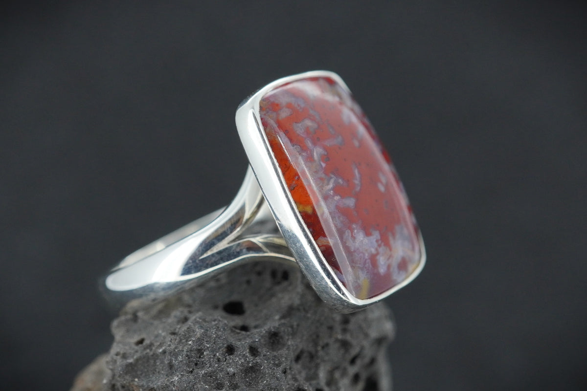 Burn Anne Agate Sterling Silver Ring