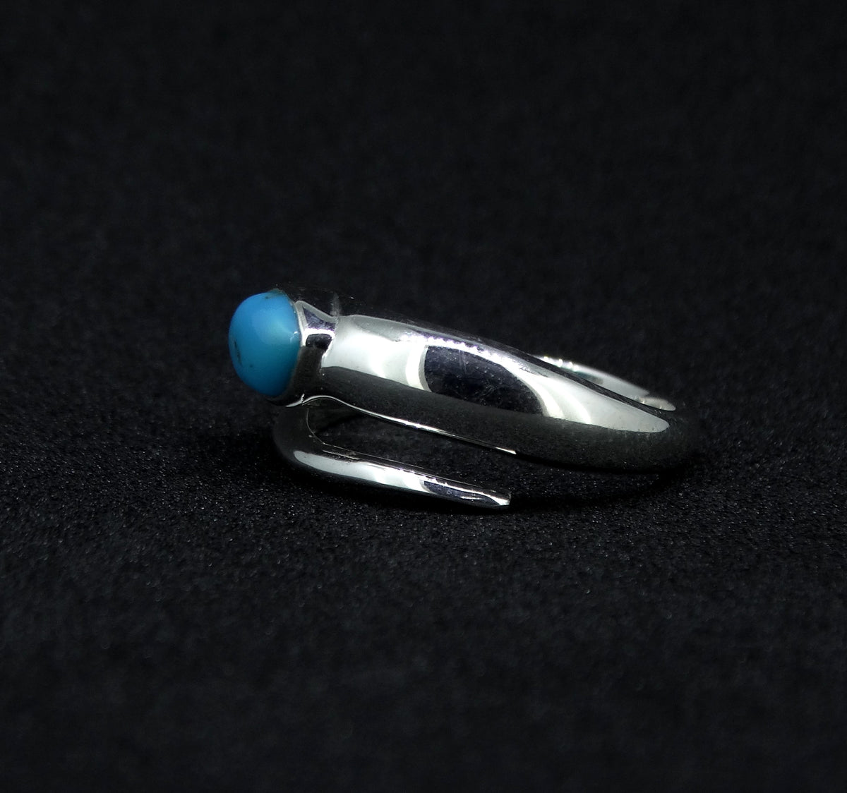 Turquoise Sterling Silver Snake Ring
