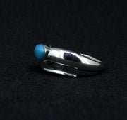 Turquoise Sterling Silver Snake Ring