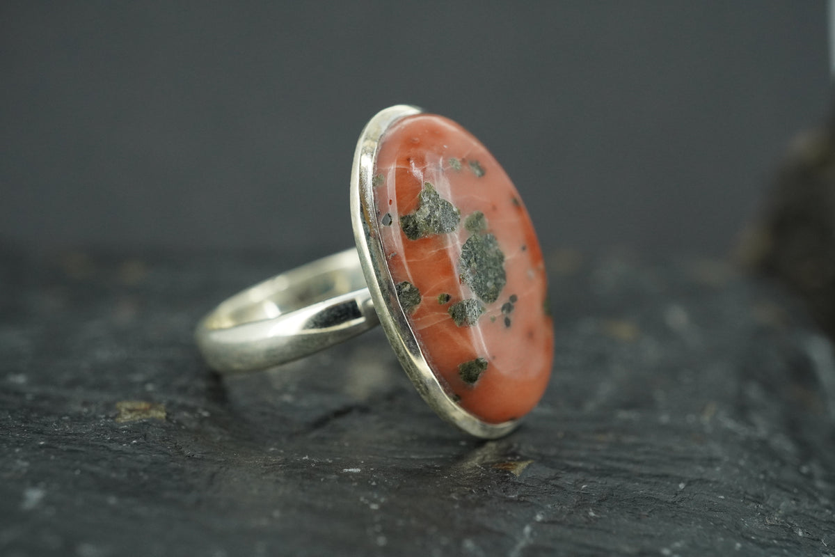 Scottish Isla Rose Sterling Silver Oval Ring