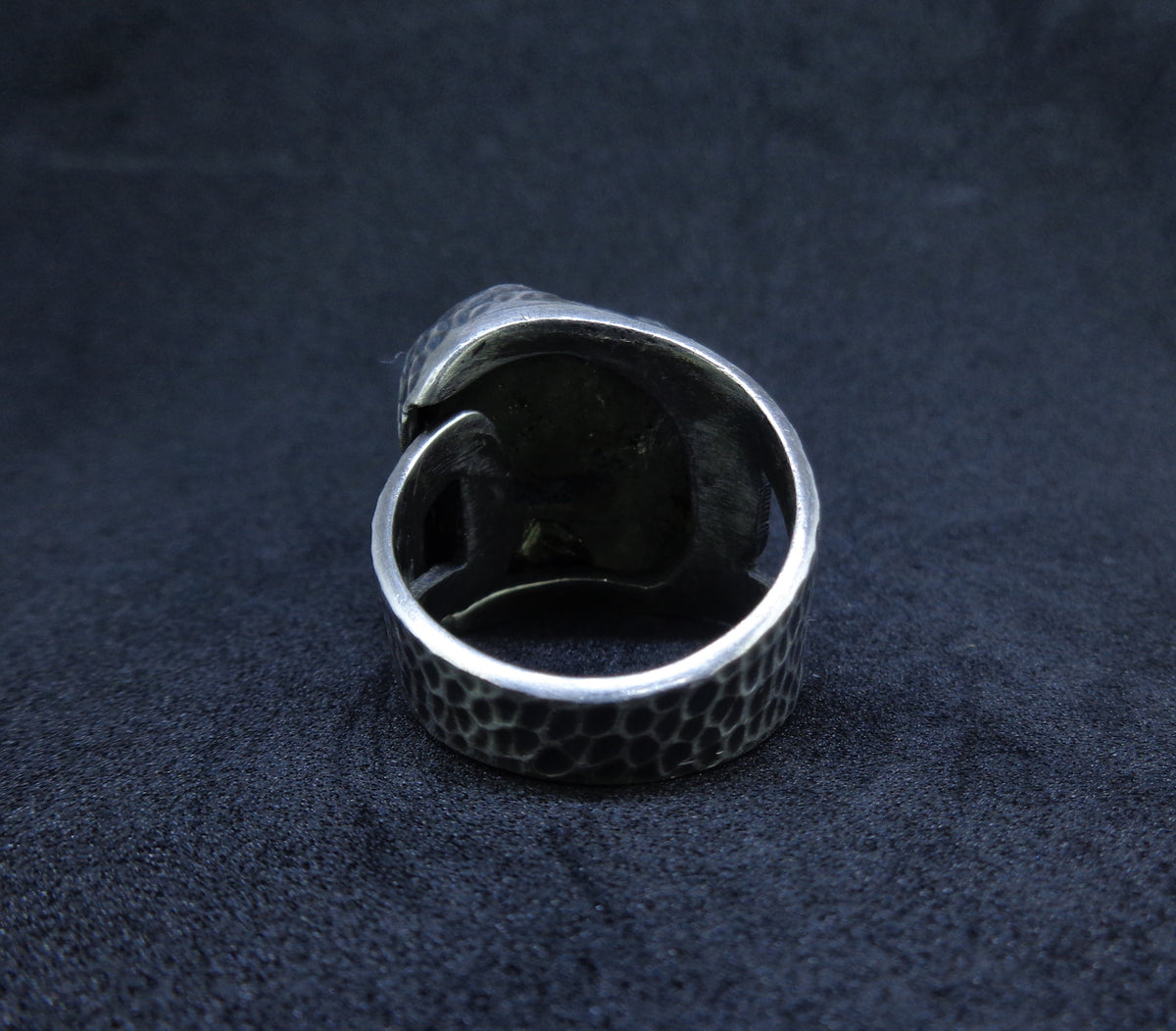 Glittering Iron Pyrite Sterling Silver Statement Ring