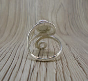 Old Willow 'Diamond' Pattern Sterling Silver Adjustable Twist Ring
