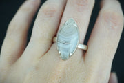 Scottish Ardownie Agate Sterling Silver Ring
