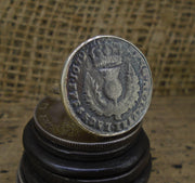 Bawbee Coin Sterling Silver Ring