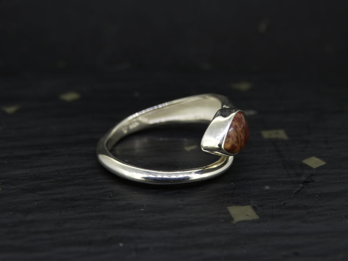 Arthur's Seat Jasper Sterling Silver Snake Ring
