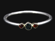 Scottish Sapphire and Elie Rubies with Scottish Gold Ring