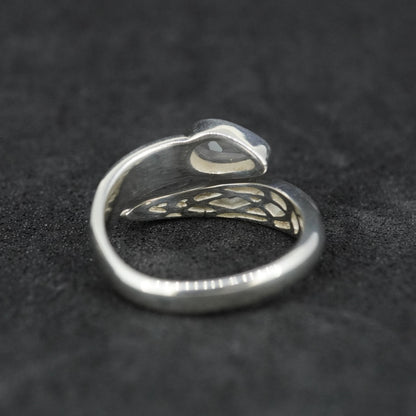 Scottish Chalcedony Sterling Silver Fancy Ring