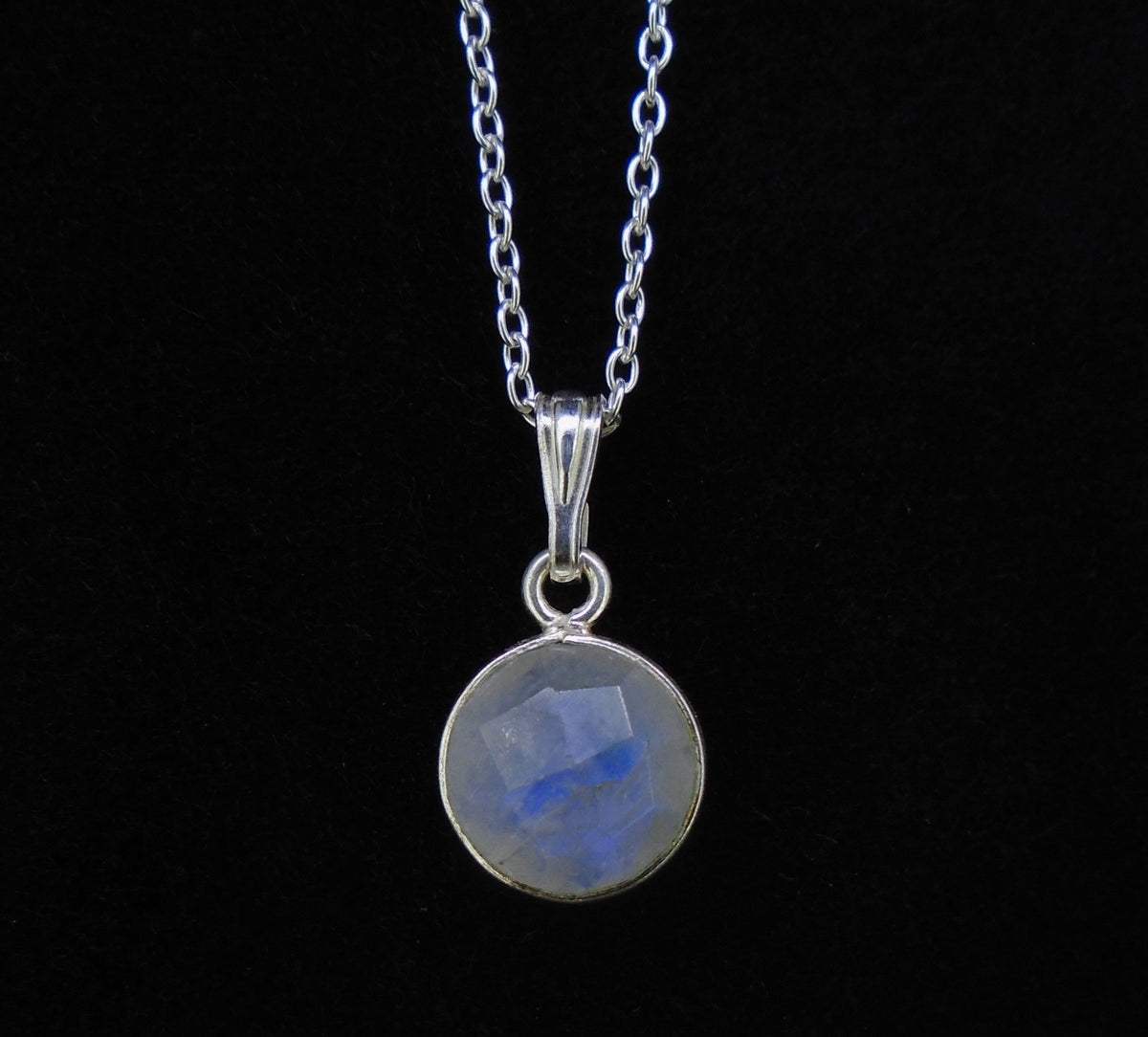 Delicate Moonstone Sterling Silver Pendant