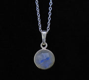 Delicate Moonstone Sterling Silver Pendant