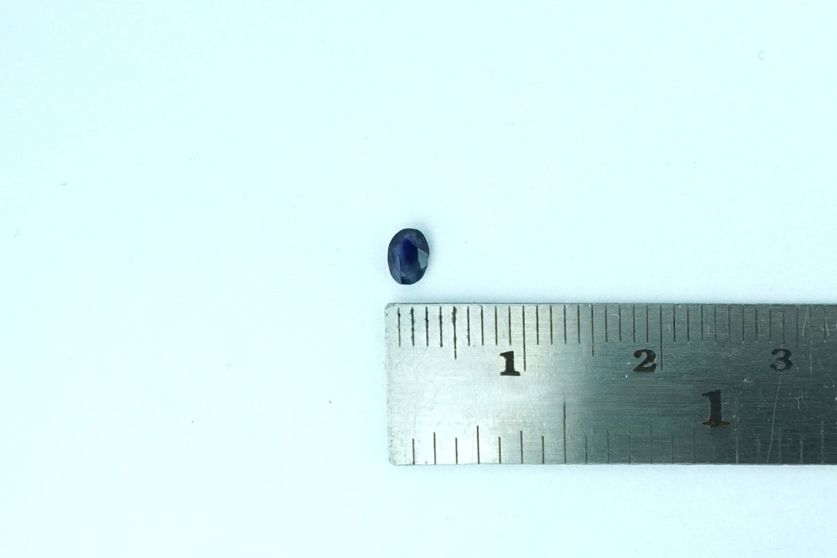 Oval Deep Blue Rare Scottish Sapphire Gemstone