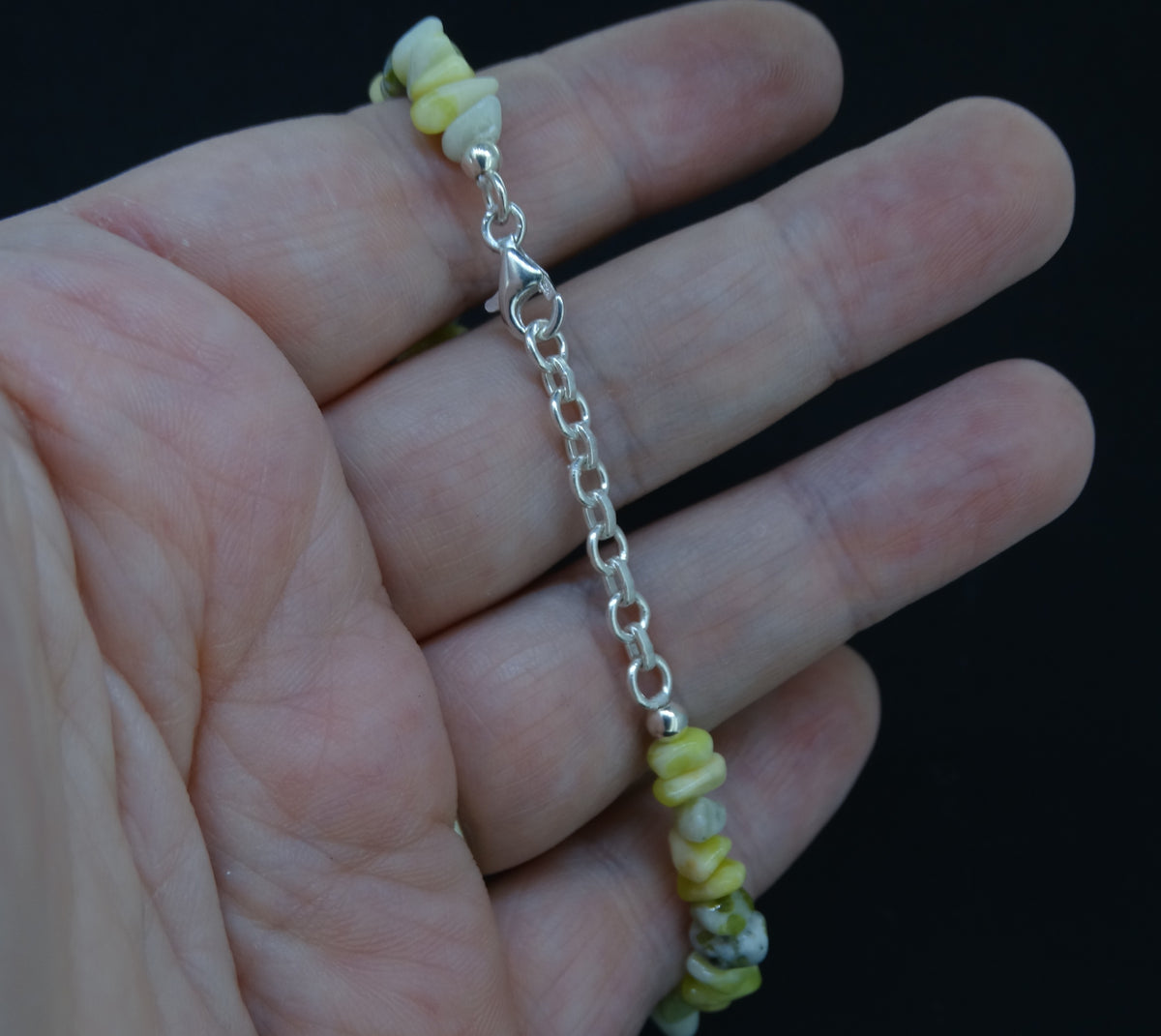 Scottish Iona Marble Adjustable Chip Bracelet