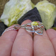 Highland Marble Triquetra Sterling Silver Pendant