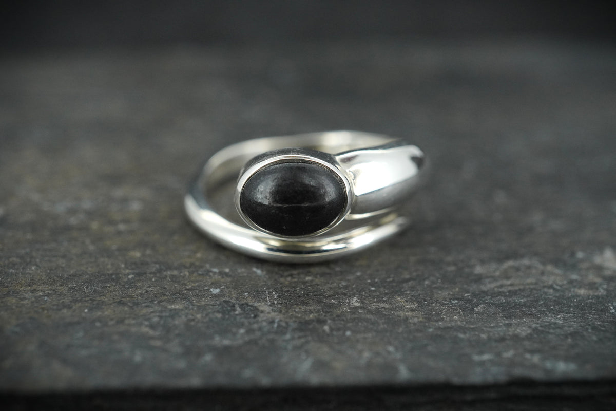 Edinburgh Castle Rock Sterling Silver Snake Ring
