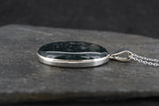 Scottish Moss Agate Sterling Silver Pendant