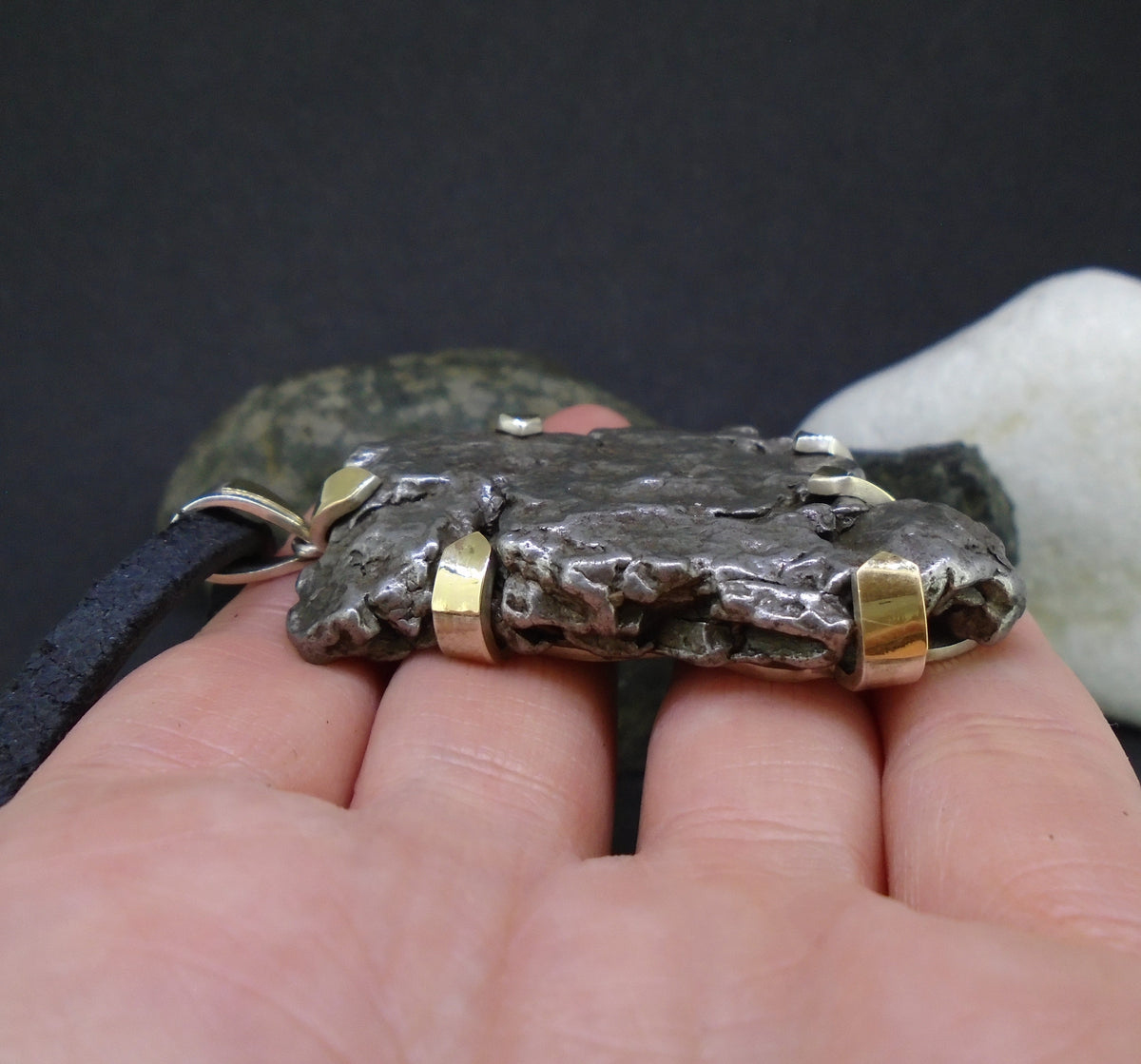 Monster Meteorite Sterling Silver Pendant