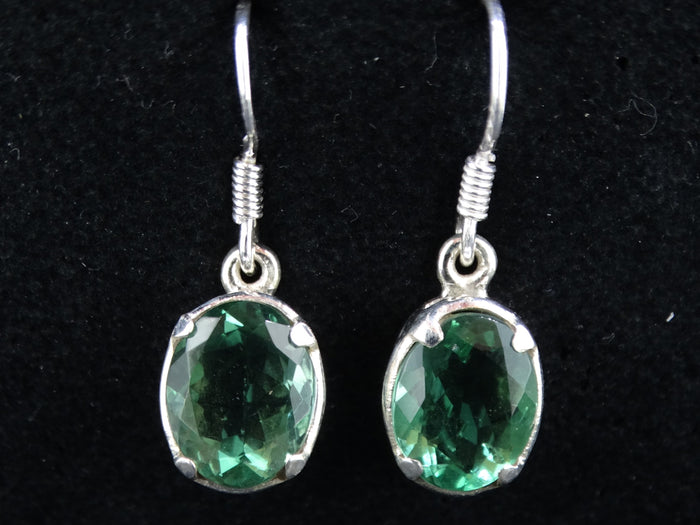 Rogerley Mine Fluorite Sterling Silver Drop Earrings