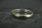 Scottish Sapphire Textured Ring with Scottish Gold