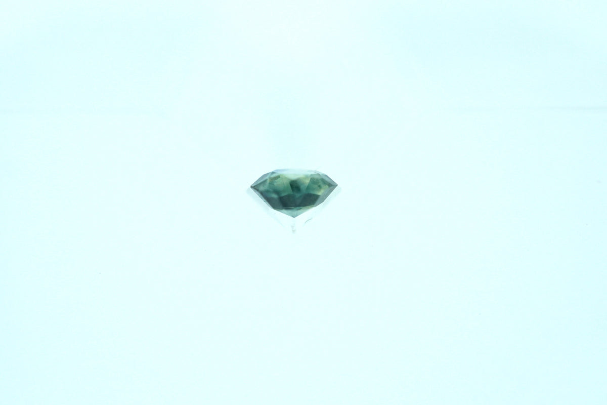 Round Light Blue/Teal Green Rare Scottish Sapphire Gemstone
