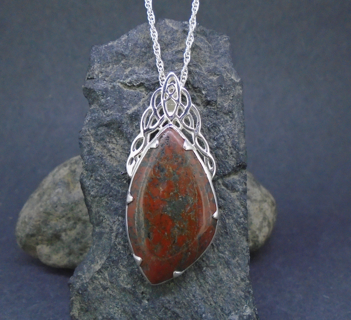 Lewisian Celtic Waterfall Sterling Silver Pendant