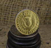 Bawbee Coin 24ct Gold Plated Sterling Silver Ring