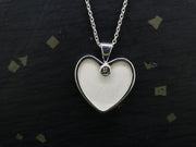 Old Willow 'Wave' Sterling Silver Heart Pendant