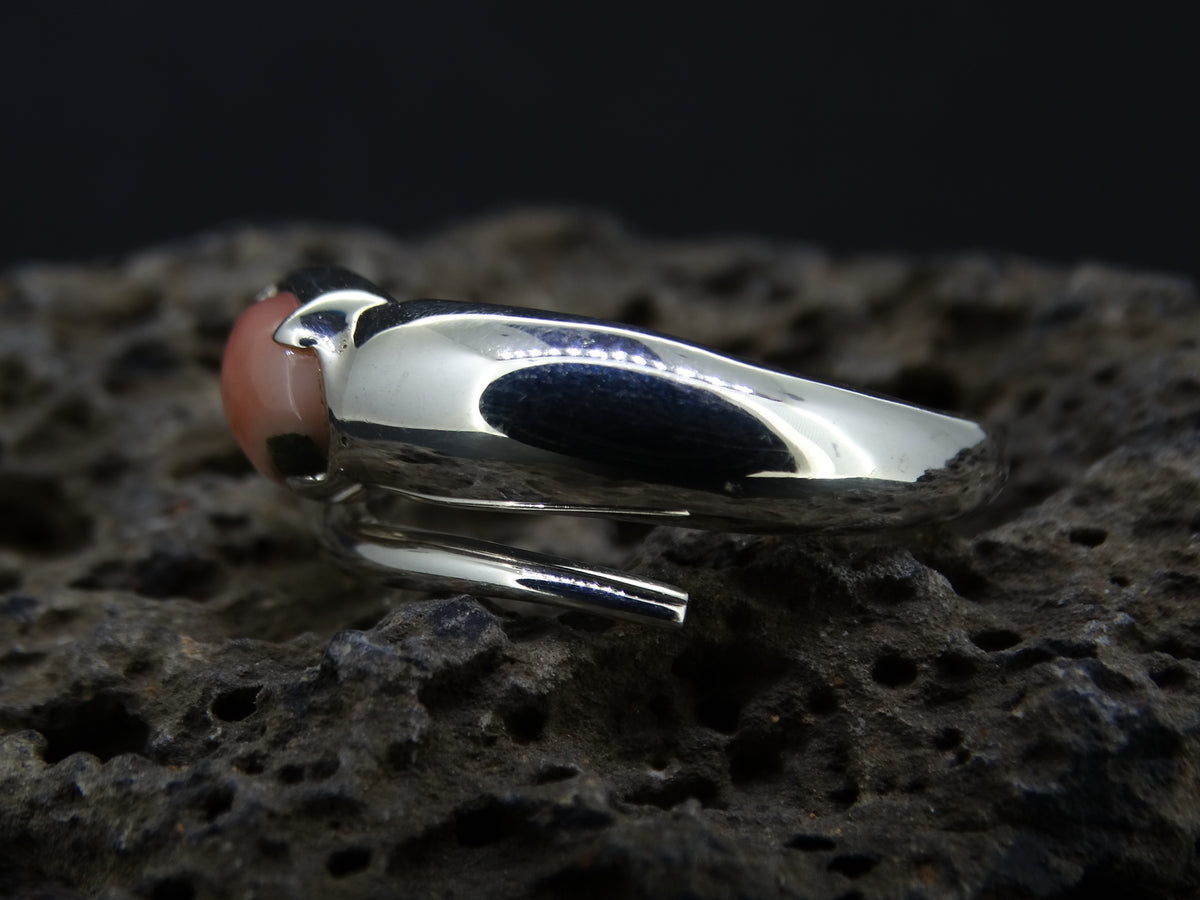 Scottish Isla Rose Sterling Silver Snake Ring