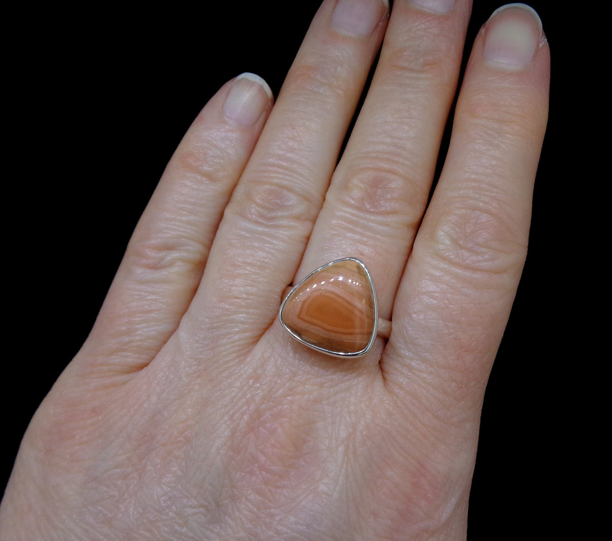 Scottish Agate Sterling Silver Ring