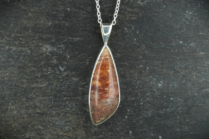 Arthur's Seat Jasper Sterling Silver Pendant