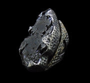 'Star-kindler' Colossal Meteorite Sterling Silver Ring