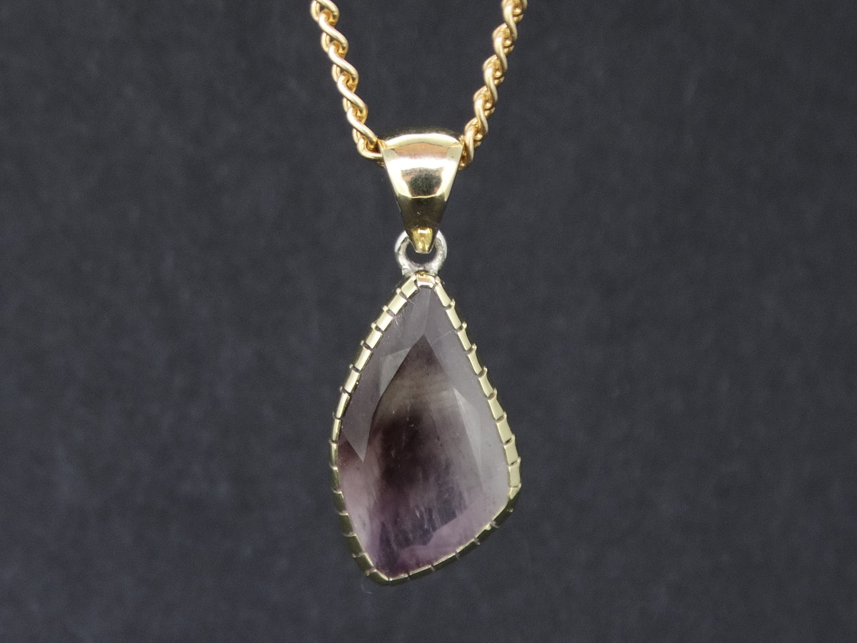 Scottish Ardownie Smoky Amethyst with Scottish Gold and Sterling Silver Ring