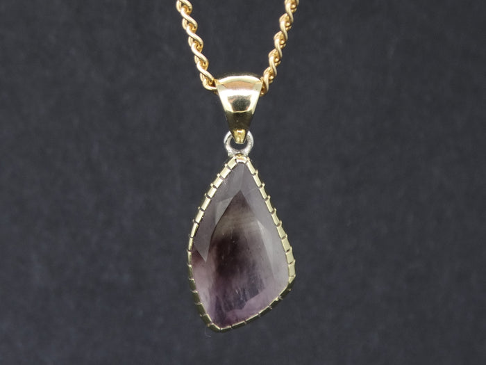 Scottish Ardownie Smoky Amethyst with Scottish Gold and Sterling Silver Ring