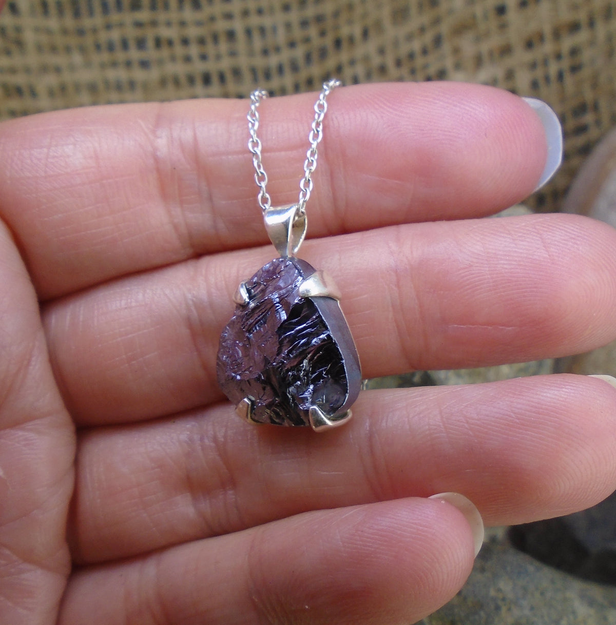Silicon Sterling Silver Pendant