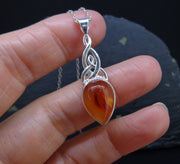 Carnelian Sterling Silver Pendant