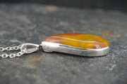 Burn Anne Agate Sterling Silver Pendant
