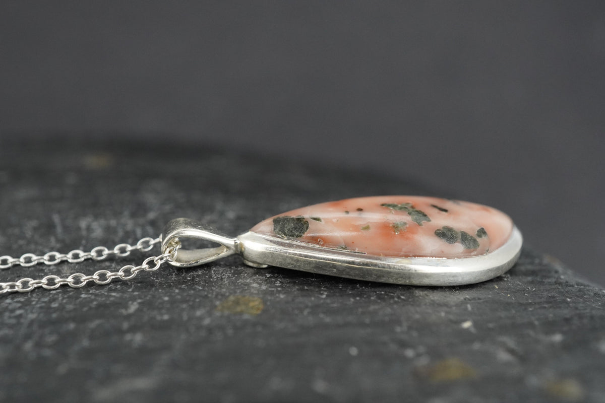 Scottish Isla Rose Fancy Cut Sterling Silver Pendant
