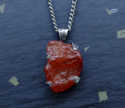 Carnelian Sterling Silver Pendant