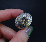 'Tatha' Perthshire Smoky Quartz & Misty Diamond, Scottish Gold & Silver Ring